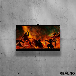 Black Silhouettes - Demon Slayer - Poster sa nosačem Black Silhouettes - Demon Slayer - Poster sa nosačem