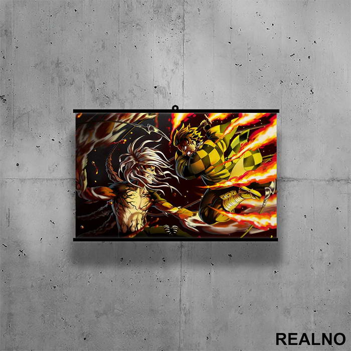 Fire - Demon Slayer - Poster sa nosačem