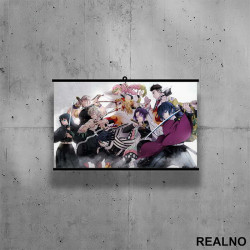 Characters - White - Demon Slayer - Poster sa nosačem Characters - White - Demon Slayer - Poster sa nosačem