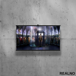 Tardis And Suits - Doctor Who - Poster sa nosačem