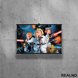 Star Wars - Family Guy - Poster sa nosačem