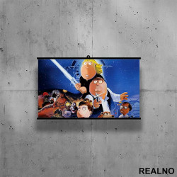 Han Solo And Luke Skywalker - Family Guy - Poster sa nosačem