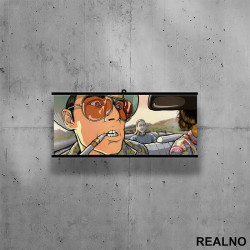 Drawing - Fear and Loathing in Las Vegas - Poster sa nosačem