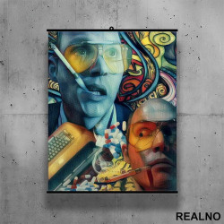 Pencil Drawing - Fear and Loathing in Las Vegas - Poster sa nosačem