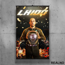 LH100 - Lewis Hamilton - Formula 1 - Poster sa nosačem