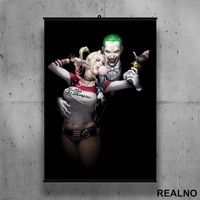 With Joker - Harley Quinn - Poster sa nosačem