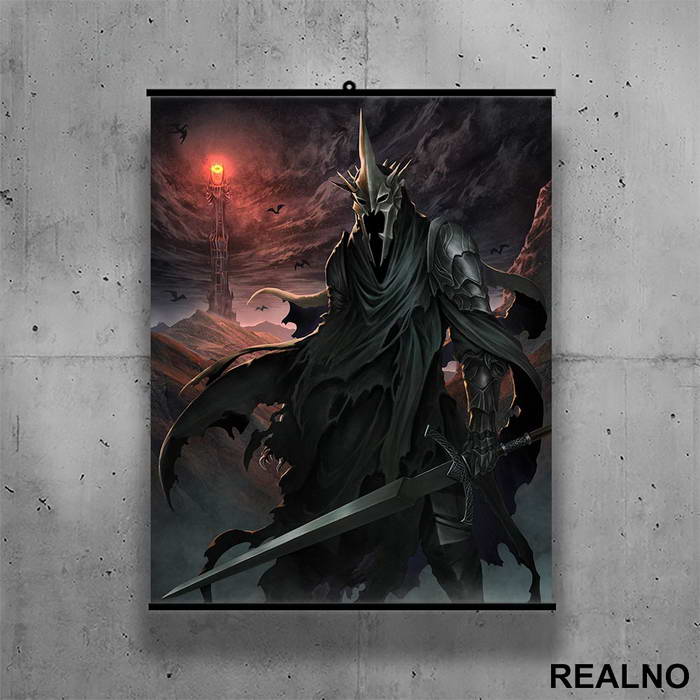 Sauron In The Dark - Lord Of The Rings - LOTR - Poster sa nosačem