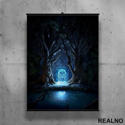Glowing - Door Of Durin - Lord Of The Rings - LOTR - Poster sa nosačem Glowing - Door Of Durin - Lord Of The Rings - LOTR - Poster sa nosačem