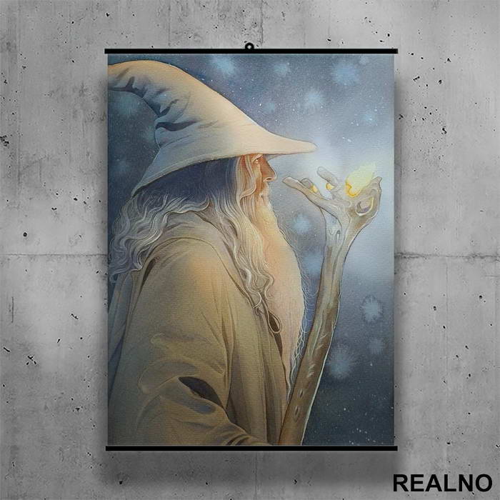 Gandalf Drawing - Lord Of The Rings - LOTR - Poster sa nosačem