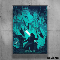 Blue Drawing - Lord Of The Rings - LOTR - Poster sa nosačem Blue Drawing - Lord Of The Rings - LOTR - Poster sa nosačem