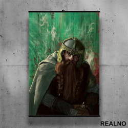 Gimli - Green - Lord Of The Rings - LOTR - Poster sa nosačem Gimli - Green - Lord Of The Rings - LOTR - Poster sa nosačem