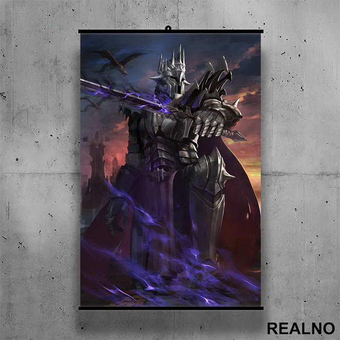 Sauron Purple - Lord Of The Rings - LOTR - Poster sa nosačem