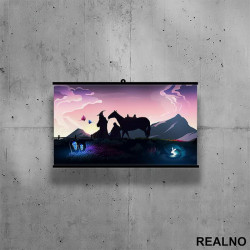 Pink Sky - Gandalf Walking - Lord Of The Rings - LOTR - Poster sa nosačem Pink Sky - Gandalf Walking - Lord Of The Rings - LOTR - Poster sa nosačem