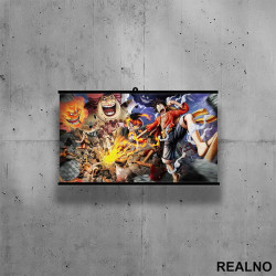 Fighting - One Piece - Poster sa nosačem