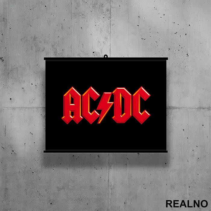 AC - DC - Red Logo - Poster sa nosačem