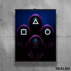 Guards - Squid Game - Poster sa nosačem