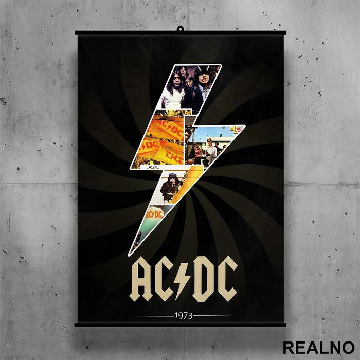 AC - DC - Lightning Bolt - Poster sa nosačem