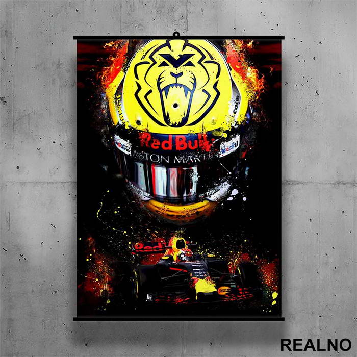 Max Verstappen - Formula 1 - Poster sa nosačem