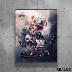Max Verstappen - Lightning - Formula 1 - Poster sa nosačem