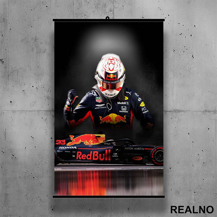 Reflection - Max Verstappen - Formula 1 - Poster sa nosačem