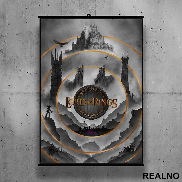 Grey - Lord Of The Rings - LOTR - Poster sa nosačem