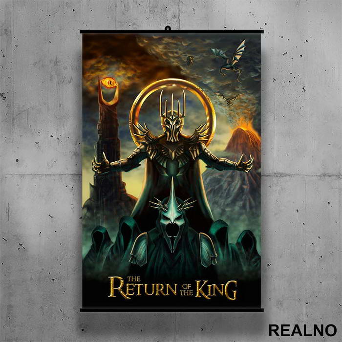 The Return Of The King - Lord Of The Rings - LOTR - Poster sa nosačem