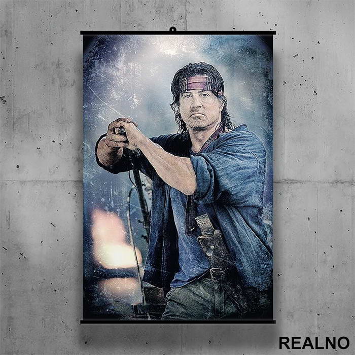 Scratched Picture - Rambo - Poster sa nosačem