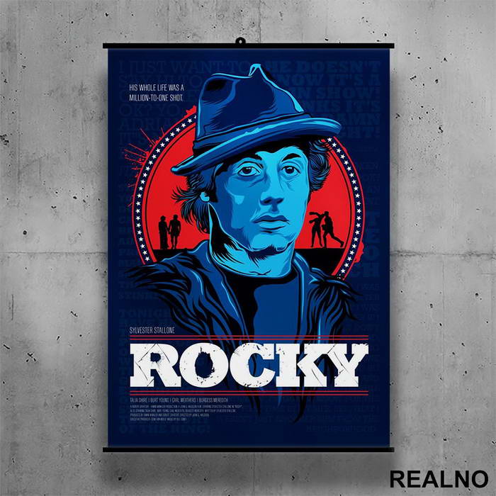 Blue - Rocky - Poster sa nosačem
