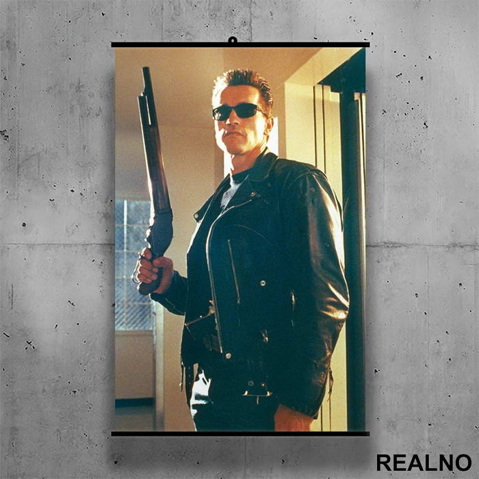 With a Shotgun - Terminator - Poster sa nosačem
