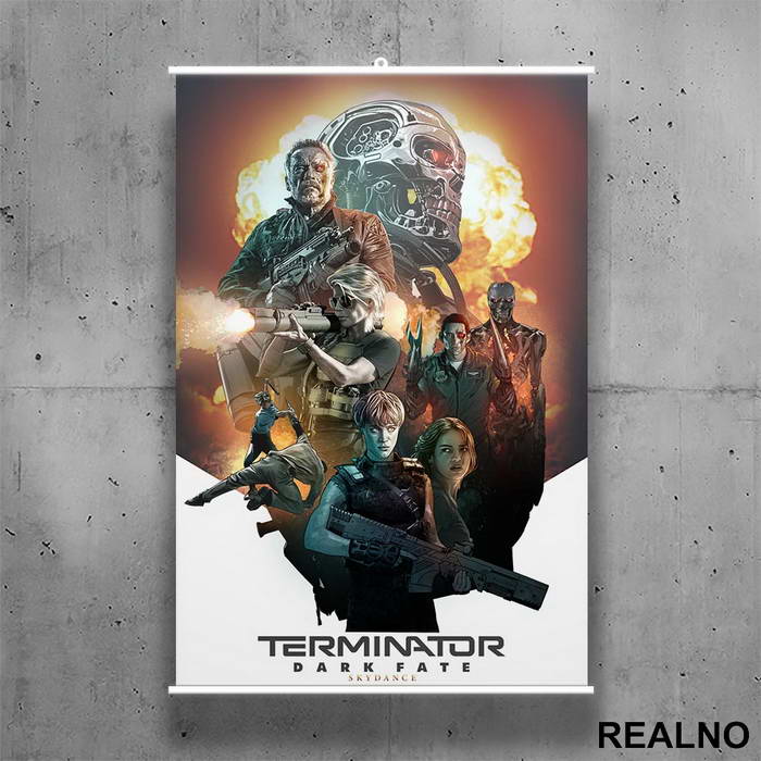 Dark Fate - Terminator - Poster sa nosačem
