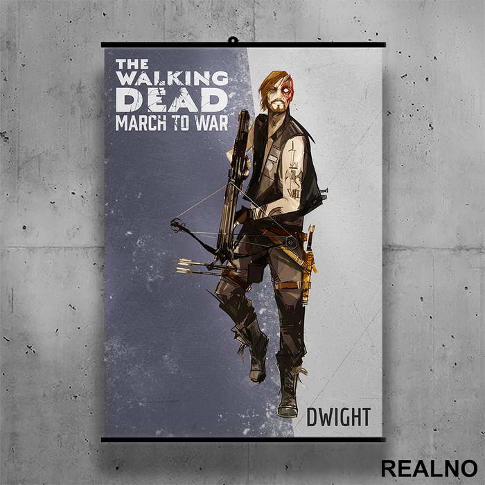 Dwight - The Walking Dead - Poster sa nosačem