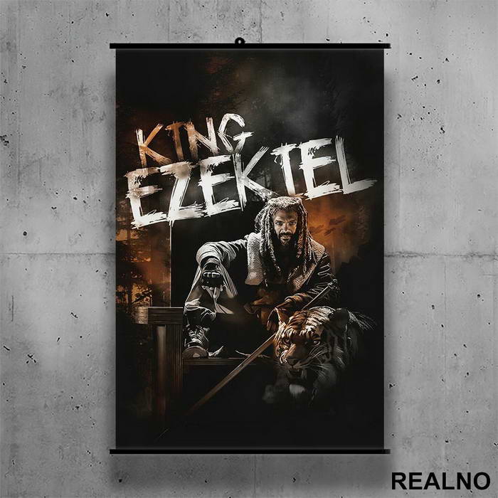 King Ezekiel - On The Throne - The Walking Dead - Poster sa nosačem