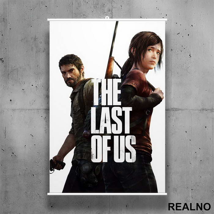 Ellie And Joel - The Last Of Us - Poster sa nosačem