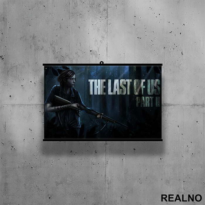 Ellie - Blue Forest - The Last Of Us - Poster sa nosačem