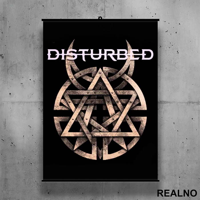 Disturbed - Logo - Poster sa nosačem