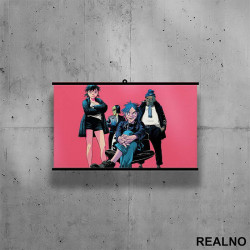 Gorillaz - Pink - Poster sa nosačem