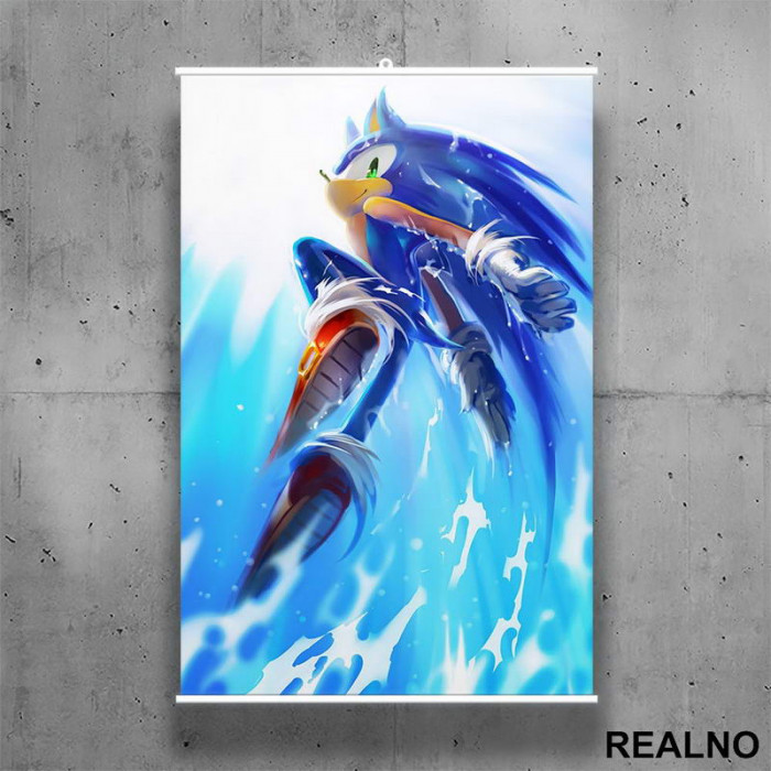 Color Splash - Sonic - Poster sa nosačem