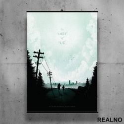 Joel And Ellie - Sky And Woods - The Last Of Us - Poster sa nosačem