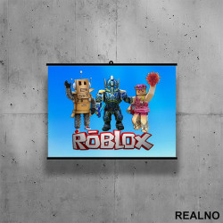 Mr Robot, Blue Paladin And Boho Girl - Roblox - Poster sa nosačem