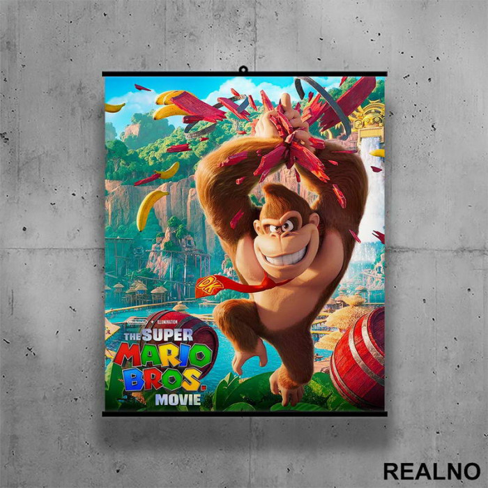 Donki Kong - Super Mario - Poster sa nosačem