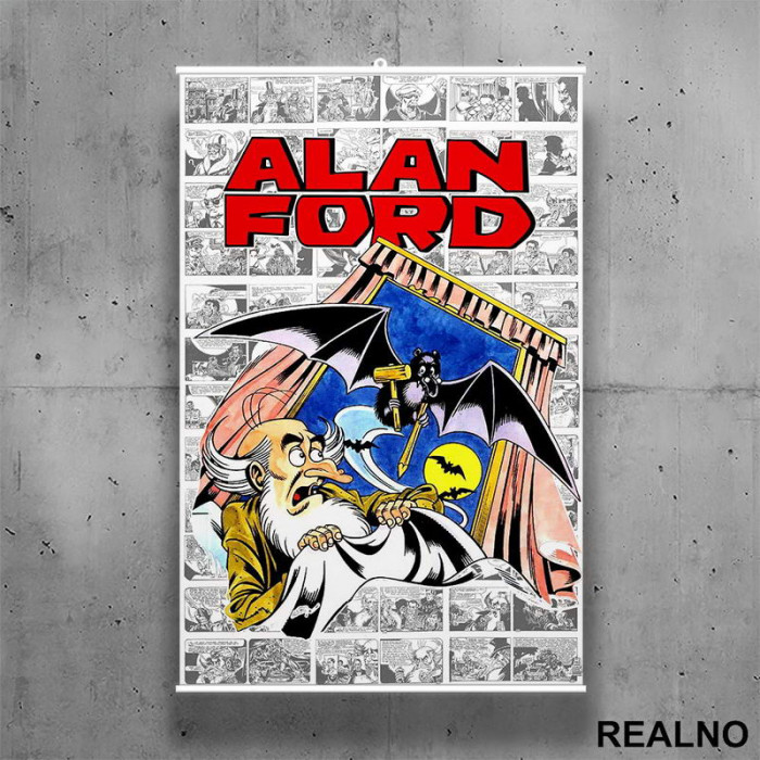 Broj Jedan i Vampir - Alan Ford - Poster sa nosačem