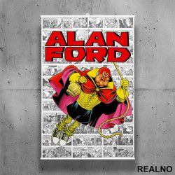 Superhik - Logo - Alan Ford - Poster sa nosačem Superhik - Logo - Alan Ford - Poster sa nosačem