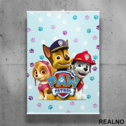 Skaj, Čejs i Maršal - Skye, Chase And Marshall - Patrolne Šape - Poster sa nosačem