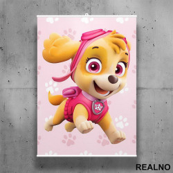 Skaj Leti - Skye - Patrolne Šape - Poster sa nosačem