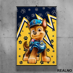 Čejs Šapice - Chase - Patrolne Šape - Poster sa nosačem