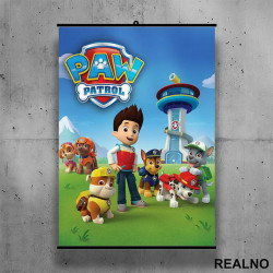 Svi Na Okupu - Patrolne Šape - Poster sa nosačem