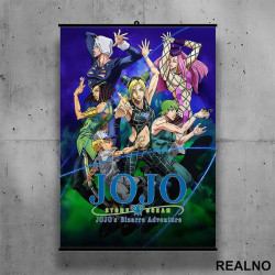 Stone OceanAttack - Jojo's Bizarre Adventure - Poster sa nosačem