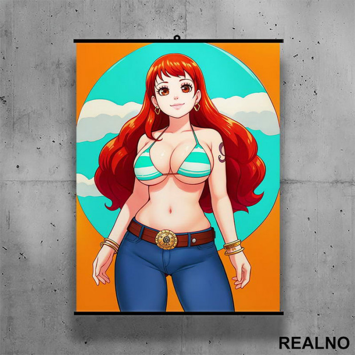 Nami - Standing - One Piece - Poster sa nosačem