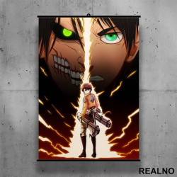 Eren Transformation - Attack On Titan - AOT - Poster sa nosačem