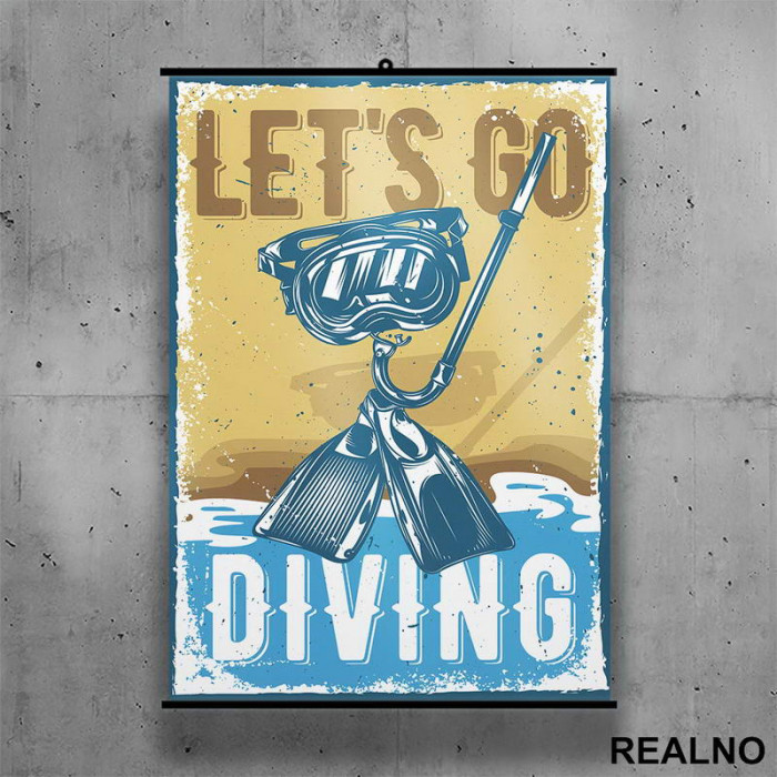 Let's Go - Diving - Ronjenje - Poster sa nosačem